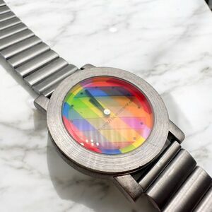 Moma Multicolor Striped Watch